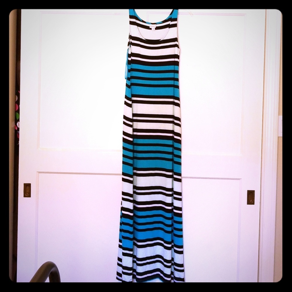 MERONA maxi stripe dress M